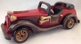 Antique wooden car model CA-12-1227