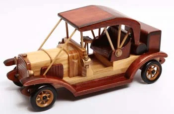 Antique wooden car model CA-12-1233A