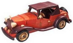 Antique wooden car model CA-12-1235A