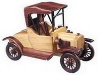 Antique wooden car model CA-12-1245