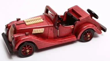 Antique wooden car model CA-14-1202