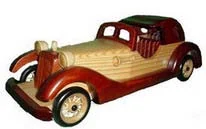 Antique wooden car model CA-15-1105A