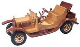 Antique wooden car model CA-15-1201