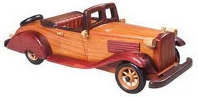 Antique wooden car model CA-15-1217A