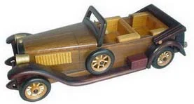 Antique wooden car model CA-15-1222