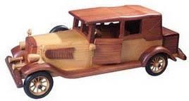 Antique wooden car model CA-15-1228