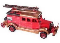 Antique wooden car model CO-12-2104A