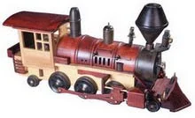 Antique wooden car model LO-20-4101